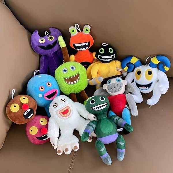 Fabricantes Al por mayor 11 estilos de mis monstruos Sing Monsters Wubbox Plush Toys Cine de dibujos animados y juegos de televisión Muñecas periféricas Regalos para niños