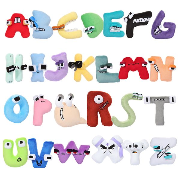 Les fabricants vendent en gros 20cm Alphabet Lore lettre légendes jouets en peluche pour les poupées éducatives éclairantes pour enfants