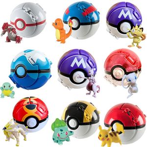 Fabricants en gros 26 styles de 7 cm Flip Ball Anime Leather Pikac Doll Model Toys faits à la main