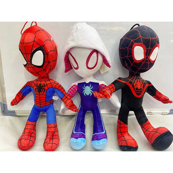 Les fabricants vendent en gros 3 styles de 35cm araignée nouveaux jouets en peluche dessin animé film d'animation et télévision poupées périphériques cadeaux pour enfants