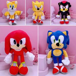Fabrikanten Groothandel 5 stijlen van 30 cm Hedgehog Sonic Plush Toys Cartoon Games Film en televisie rond dieren Geschenken voor kinderen