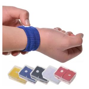 De nombreux contrôles de couleur Bracelets anti-nausées pour soins de santé Anti-nausées pour voiture Réutilisables Mouvement Malade de mer Bracelets de voyage pour le mal des transports avec boîte