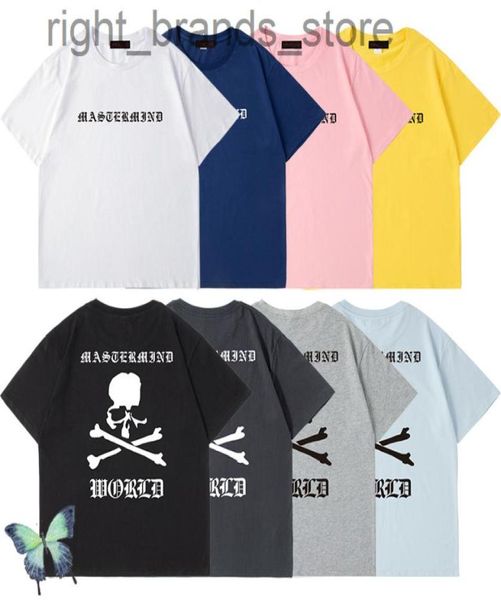 Beaucoup de couleurs de couple rose Robe T-shirt Mastermind Mens Femmes Japon Tshirt W2208087467181