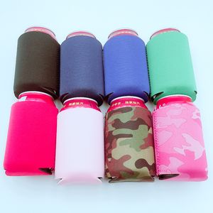 Vele kleuren Blank Neopreen Opvouwbare Stubby Houders Bier Koeltassen Voor Wijn Voedsel Blikjes Cover Gratis Epacket