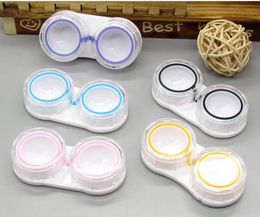 vele kleuren Contactlens Case Houder Plastic Objectief Reizen Draagbare dozen Opslag Container Kleurrijke Eye Box