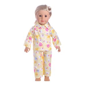 Many styles Strawberry pajamas for 18 inch American girl doll for baby gift, 43cm Baby Born zap,Doll accessories