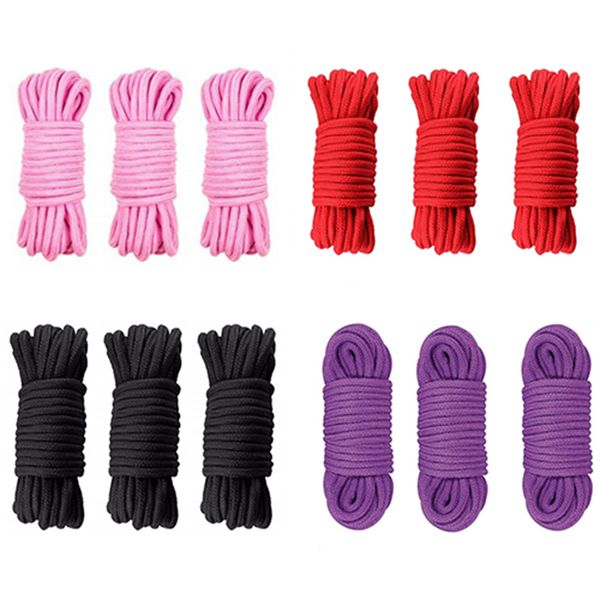 Manyjoy 10m coton corde produits sexy pour adultes esclaves BDSM Bondage jeux souples reliure jeu de rôle jouet