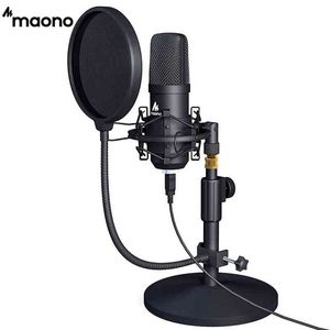 MAONO USB Kit Professionnel Podcast Streaming Microphone À Condensateur Studio Mic Ordinateur YouTube Enregistrement De Jeu