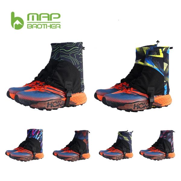 Mapa hermano F1001 Hombres Mujeres Cubierta de zapato Ciclismo Leggaciones Altas Senderismo Running Trail Gaiters Jogging Protective Sand Proof Wrap 2312227