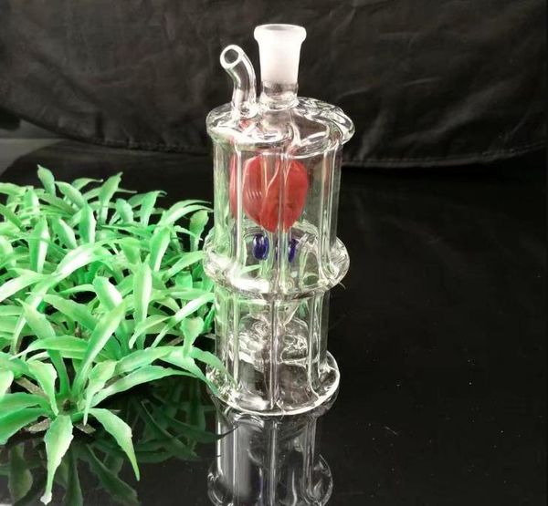 Accesorios para bongs de vidrio con botella de agua de hoja de arce, tubos coloridos para fumar, tubos de vidrio curvos, tubos para quemadores de aceite, tubos de agua, plataforma Dab, Bong de vidrio