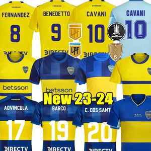 Anniversaire du club Cavani 2023 2024 Boca Juniors Soccer Jerseys Barco Advincula Men Kid