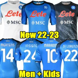 Maradona 22 23 Napoli voetbalshirt Napels voetbalshirt 2022 23 ZIELINSKI KOULIBALY camiseta de futbol INSIGNE maillot voet MERTENS camisa LOZANO OSIMHEN CALCIO