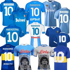 NAPOLI MARADONA Camisetas de fútbol retro 86 87 88 89 90 91 Boca Juniors 81 Camiseta de fútbol vintage 23 24 Argentina 1994 Kit clásico