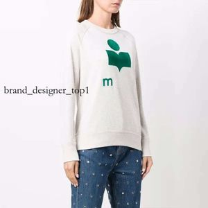 Marant merk Marant hoodie dames Marant sweatshirt ontwerper lange mouwen trui bedrukte capuchon hoge kwaliteit katoen losse kleding Isabelle Marant tops 3512