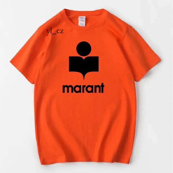 Marant Shirt Chemise de créateur Marant T-shirts pour hommes Été Marant T-shirt Hommes Femmes Surdimensionné Coton Harajuku T-shirt O-cou Mâle Causal T-shirts Marque De Luxe 1680