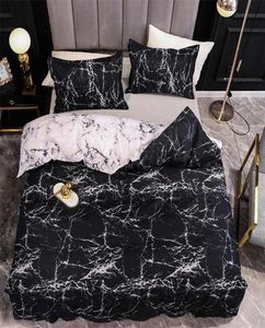Marmeren beddengoedset voor slaapkamer Zachte spreien voor tweepersoonsbed Thuis Comfortabel dekbedovertrek Kwaliteit dekbedovertrek en kussensloop 2204717992