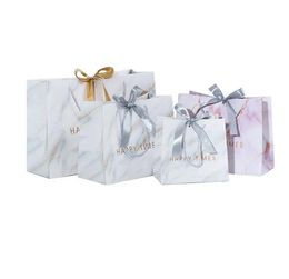Sac cadeau en marbre Sac-cadeau d'emballage de bonbons pour un sac à main de gâteau d'anniversaire invité avec un sac à main