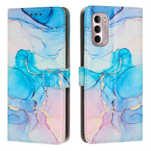 Étuis portefeuille en cuir de granit de marbre pour Motorola G42 Edge 30 G62 5G X S30 Moto Edge G Stylus 2022 Google Pixel 7 Pro Rock Stone Porte-cartes de crédit Pochette à rabat