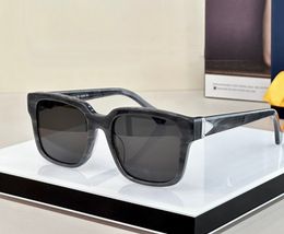 Marmeren grijze glide vierkante zonnebrillen voor mannen mode zonnebril ontwerpers zonnebril occhiali da sole sunnies uv400 brillen met doos