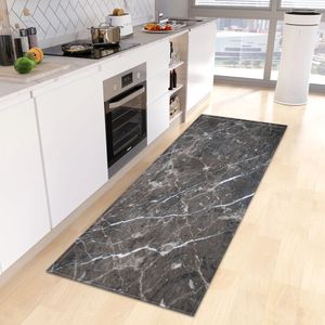 Tapis de cuisine en marbre, paillasson d'entrée, décor de salon, porte de salle de bains, maison, chambre à coucher, couloir, balcon, tapis de pied antidérapant 231220