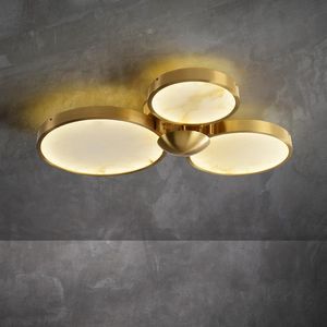 Marmeren led plafondlamp moderne Chinese stijl eenvoudige slaapkamer Noordse restaurantstudie Ultradunne designer verlichting