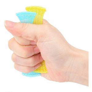 Marble Mesh Fidget Toy Tube Marbles en Meshs Finger Hand Fidgets ADHD Voeg OCD-stress Relief Bal Druk Sensory Autisme Angst Therapy Toys DHL