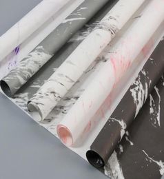 Papel de embalaje de mármol Pintura de mármol Regalos Papel de envasado de flores Material de papel de papel de diy Suministros de bricolaje6640411