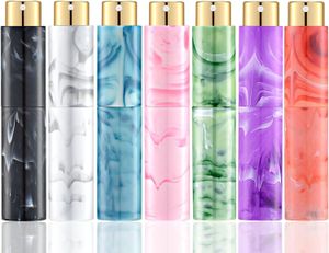 Motif de marbre Mini bouteilles de parfum atomiseur 10 ML rechargeable voyage taille pulvérisateur vide Portable vaporisateur pour femmes hommes