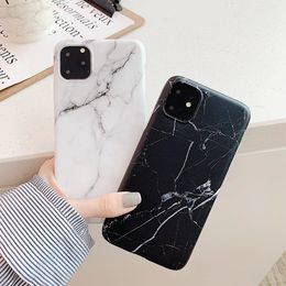 Vuilbestendige telefoonhoesjes voor iPhone 6 7 8 Plus 11 12 PRO X XR XS Max Schokbestendig IMD Marmeren Siliconen TPU Mode 2021