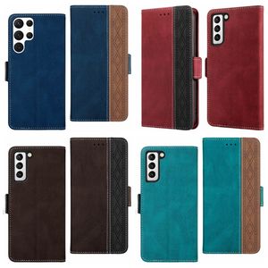 Étuis portefeuille en cuir hybride d'affaires pour Samsung A25 A24 A54 A34 S23 Ultra A14 5G Google Pixel 7 Pro fente pour carte support magnétique blocage Rfid épissure pochette à rabat