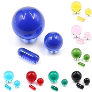 Marmeren Terp Slurper Set Terp Pearl Ball Insert Rookaccessoires Hittebestendig Gekleurd 20mm 12mm 6x15mm Pijler voor Quartz Banger Nail Rigs Water Bong Pijp Beste qua