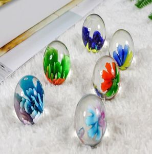 Marbres belles fleurs doubles colorées 25mm boule merveilleuse fleur boule de verre nouveau cadeau pour enfants decoration9184453
