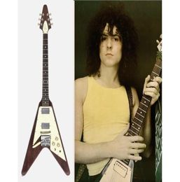 Marc Bolan Christies Auction Walnut Brown Flying V guitare harmonica vibrola tremolo pont chromé chrome tuilp tuilp tuners1426752