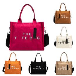 Marc Tote Bags Stuff Sacks The Tote Bag Bolsos de diseñador para mujer Deerskin Velvet Monedero de gran capacidad Crossbody Handba258J para mujer