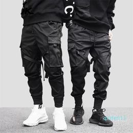 MarchWind marque Hip Hop garçon multi-poches taille élastique conception Harem pantalon hommes Streetwear Punk pantalon décontracté Jogger mâle danse B211I