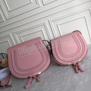 Marcie Kleine Saddle Portemonnees Tote Bags Nerf Echt Leer Zadelsteken Handtassen Schouder Croddbody Tassen Portemonnee Mode Luxe Designer Vrouw