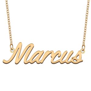 Marcus naamketting hanger op maat gepersonaliseerd voor dames meisjes kinderen beste vrienden moeders geschenken 18k verguld roestvrij staal