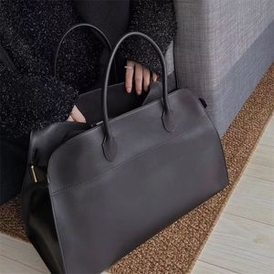 Margaux the row sac à main sac fourre-tout minimaliste en cuir véritable espace grande capacité sac à bandoulière en daim pour navetteurs vie quotidienne xb102