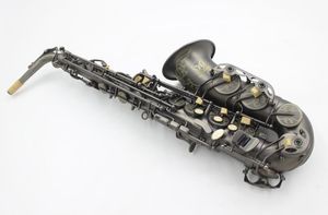 MARGEWATE Alto Eb Tone Saxophone En Laiton Belle Noir Nickelé Nouvelle Arrivée E Plat Instruments De Musique Avec Accessoires De Cas