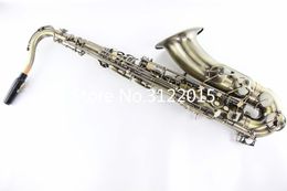 Marwewate BB tenor Saxofoon B-platte merkkwaliteit Messing professionele instrument antieke koperen oppervlak met case, mondstuk voor studenten