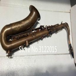 Margewate Brand Musical Instruments Tenor Bflat BB Tune Saxophone Brass Tube Vintage koperoppervlak Sax aanpasable Logo9134217