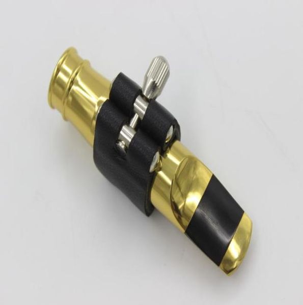 MARGEWATE Boquilla de metal para saxofón soprano tenor alto Latón Lacado dorado Nuevos accesorios para instrumentos musicales Tamaño 5 6 7 8 92938998