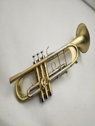 Margewate Trompet C a B Tune Instrumento musical profesional chapado en el latón con accesorios de casos Limpieza de tela5575050