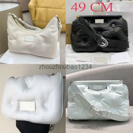 Margiela Glam Slam Hobo Puffy Puff Bags Series Mm Margiela Soft Leather Designer Handtassen Maison Soft Cloud Dames Purse Large Small Bag 2023
