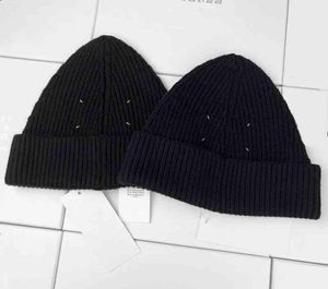 Margiela style automne hiver maar quatre coins marque couture tricot chapeau froid hommes et femmes 1433259