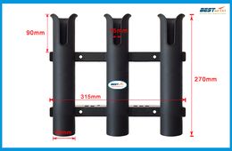 Marine Boat Yacht Kajak Vissen Verticale 3 Link Rod Houder Organizer Pole Tube Mount Bracket Socket Rack Lokken Tang opslag