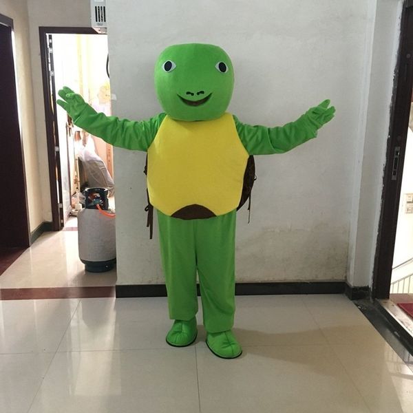 Vie marine tortue de mer Costume de mascotte tortue verte costume de personnage de dessin animé publicité Costume de fête animal carnaval