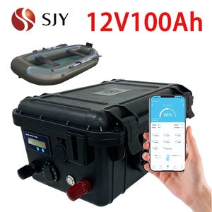 Propriété marine NOUVEAU BRADE ATTRADE A BATTERIE LITHIUM 12V100AH ​​STRIEUX STRIEFPOROP adapté à une variété de charges