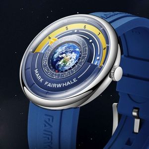 Mark Huafei's Wandering Earth voor studenten en heren mechanisch Blue Planet quartz horloge nieuw concept