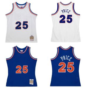 Mark Price Camiseta de baloncesto personalizada S-6XL Mitchell Ness camiseta 1988-89 1994-95 Mesh Hardwoods Classics camisetas retro Hombres mujeres Jóvenes blanco azul rojo 25